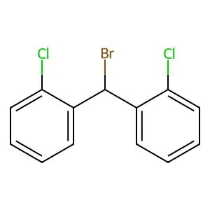 Bis(2-chlorophenyl)-bromomethane structure