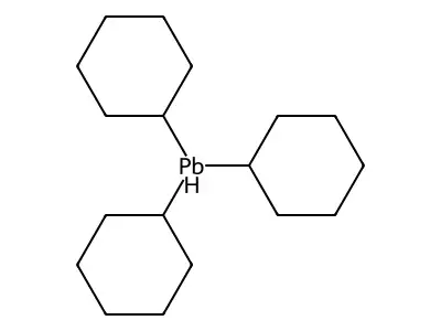 Tricyclohexylplumbane structure