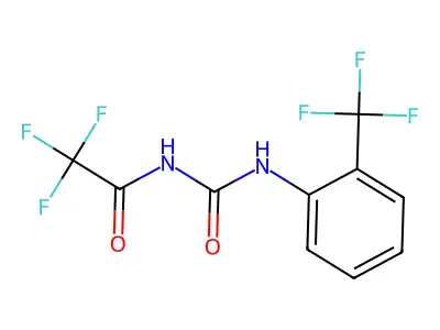 1-(2,2,2-Trifluoroacetyl)-3-(2-(trifluoromethyl)phenyl)urea structure