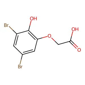 2-(3,5-Dibromo-2-hydroxyphenoxy)acetic acid structure