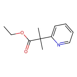 Ethyl 2-methyl-2-(pyridin-2-yl)propanoate structure