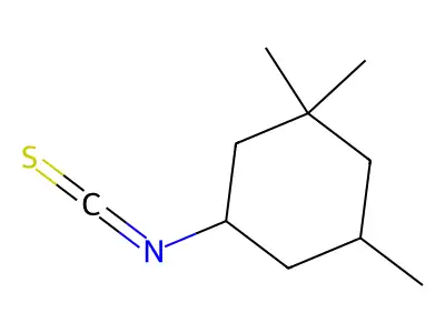 3,3,5-Trimethylcyclohexyl isothiocyanate structure