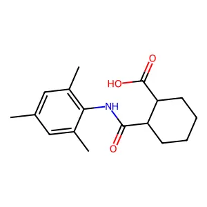 2-[(2,4,6-Trimethylphenyl)carbamoyl]cyclohexane-1-carboxylic acid structure