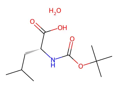 tert-Butoxycarbonyl-D-leucine structure