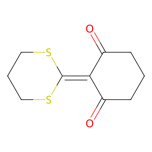 2-(1,3-Dithian-2-ylidene)cyclohexane-1,3-dione structure