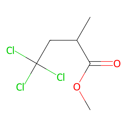 Methyl 4,4,4-trichloro-2-methylbutanoate structure