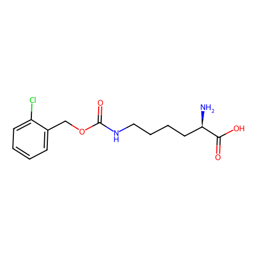 H-D-Lys(2-CL-Z)-OH structure