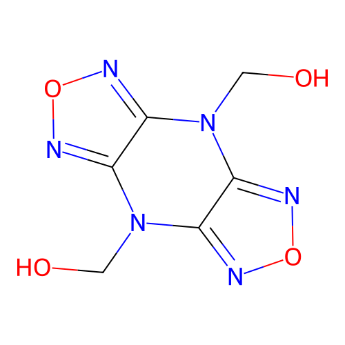 Bis([1,2,5]oxadiazolo)[3,4-b:3',4'-e]pyrazine-4,8-diyldimethanol structure