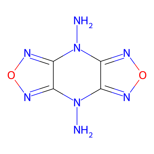 Bis[1,2,5]oxadiazolo[3,4-b:3',4'-E]pyrazine-4,8-diamine structure