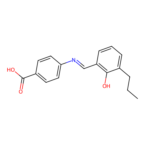 4-(3-Propylsalicylideneamino)benzoic acid structure