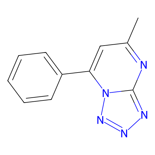 5-Methyl-7-phenyltetrazolo[1,5-a]pyrimidine structure