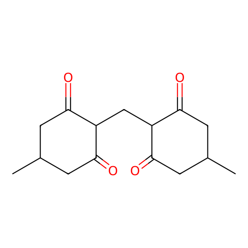 5-Methyl-2-[(4-methyl-2,6-dioxocyclohexyl)methyl]cyclohexane-1,3-dione structure
