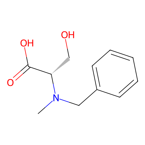 (S)-2-(Benzyl(methyl)amino)-3-hydroxypropanoic acid structure