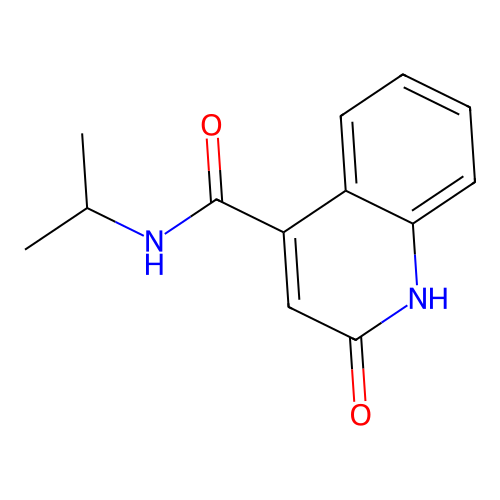 2-hydroxy-N-(propan-2-yl)quinoline-4-carboxamide structure