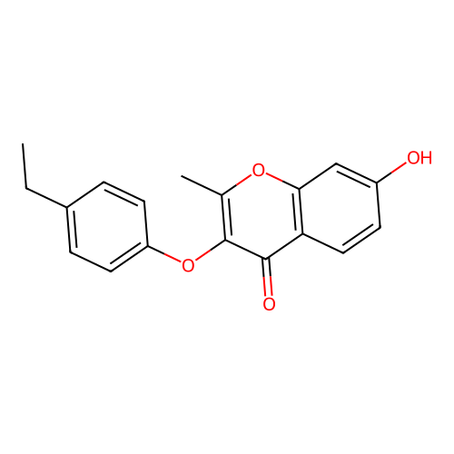 3-(4-Ethylphenoxy)-7-hydroxy-2-methylchromen-4-one structure