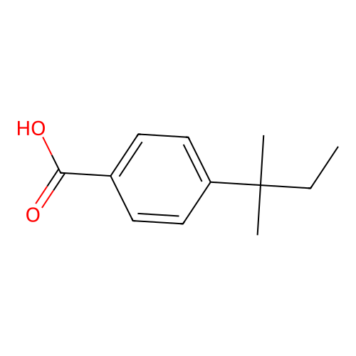 4-(2-Methylbutan-2-yl)benzoic acid structure