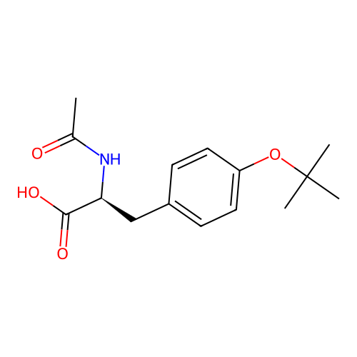 Acetyl-O-tert-butyl-L-tyrosine structure