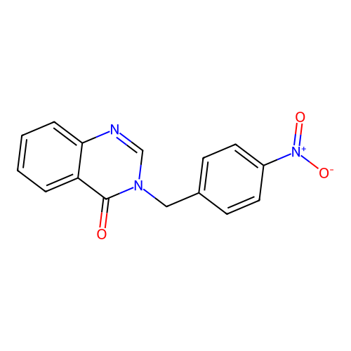 3-(4-nitrobenzyl)-4(3H)-quinazolinone structure