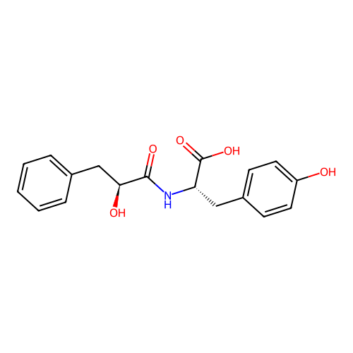 L-beta-Phenyllactoyl-tyr-OH structure