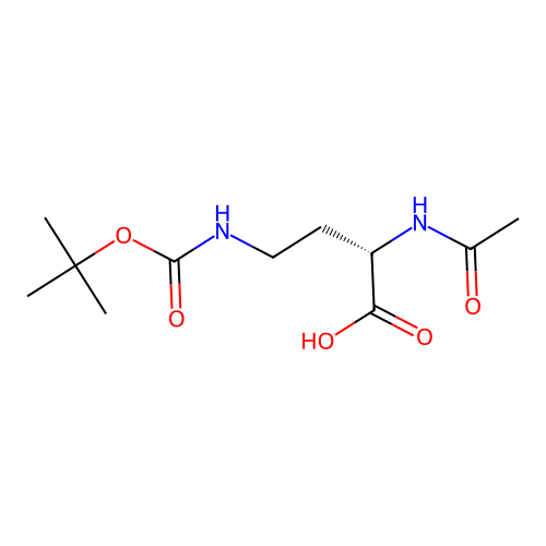 Nalpha-Ac-Ngamma-Boc-L-2,4-diaminobutyric acid structure