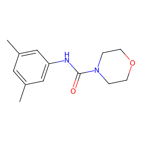 N-(3,5-dimethylphenyl)morpholine-4-carboxamide structure
