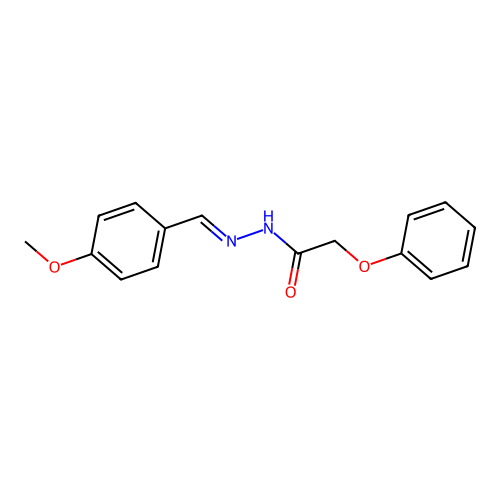 N'-(4-methoxybenzylidene)-2-phenoxyacetohydrazide structure