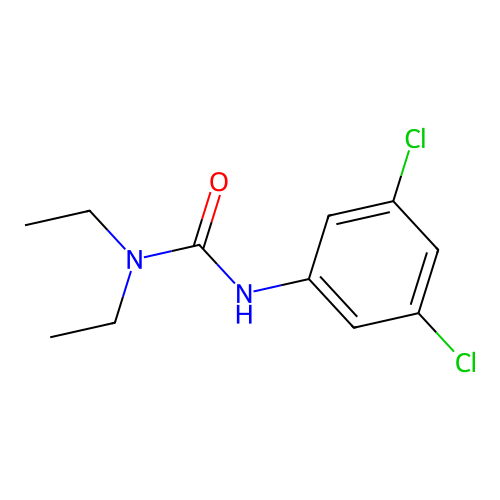 N'-(3,5-dichlorophenyl)-N,N-diethylurea structure