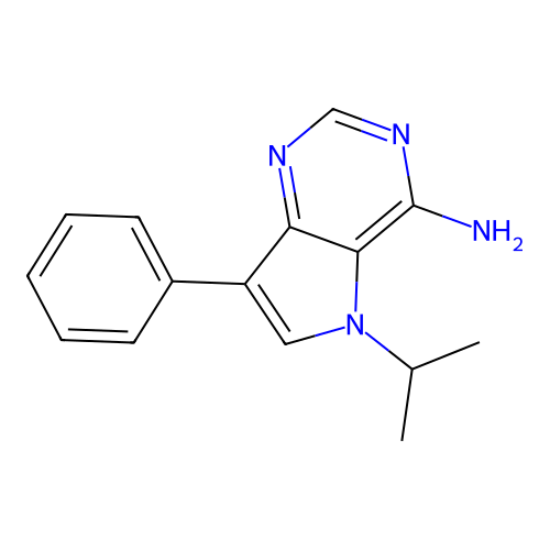 5H-Pyrrolo[3,2-d]pyrimidin-4-amine, 5-(1-methylethyl)-7-phenyl- structure