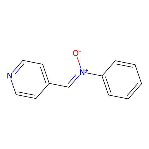 N-phenyl-1-pyridin-4-ylmethanimine oxide structure