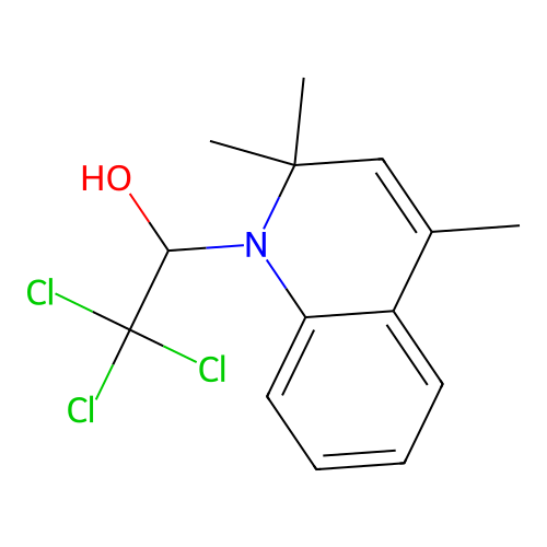 2,2,2-trichloro-1-(2,2,4-trimethylquinolin-1(2H)-yl)ethanol structure