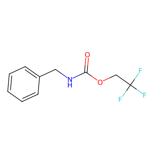 2,2,2-trifluoroethyl N-benzylcarbamate structure