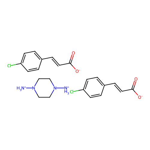 p-Chlorocinnamoyldiaminopiperazine structure