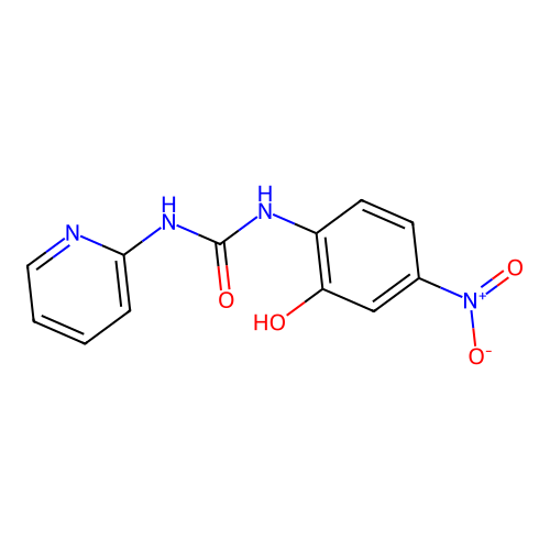 N-(2-Hydroxy-4-nitrophenyl)-N'-pyridin-2-ylurea structure