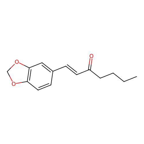 1-Hepten-3-one, 1-(1,3-benzodioxol-5-yl)- structure