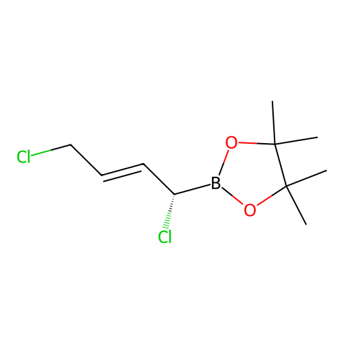 2-[(E,1S)-1,4-dichlorobut-2-enyl]-4,4,5,5-tetramethyl-1,3,2-dioxaborolane structure