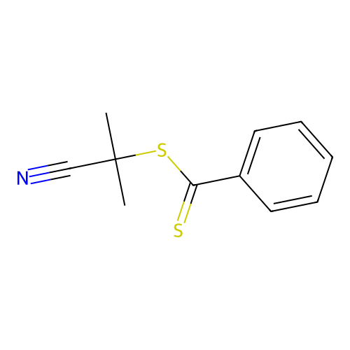 2-Cyanopropan-2-yl benzenecarbodithioate structure