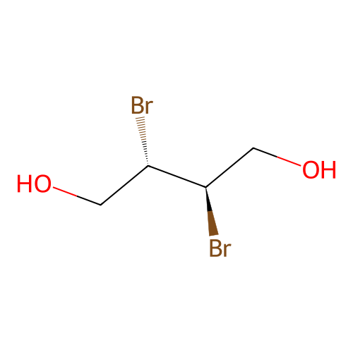 (2S,3R)-2,3-dibromobutane-1,4-diol structure