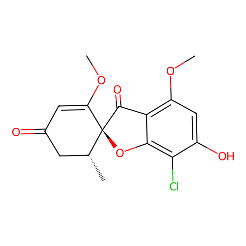 6-O-Demethyl Griseofulvin structure