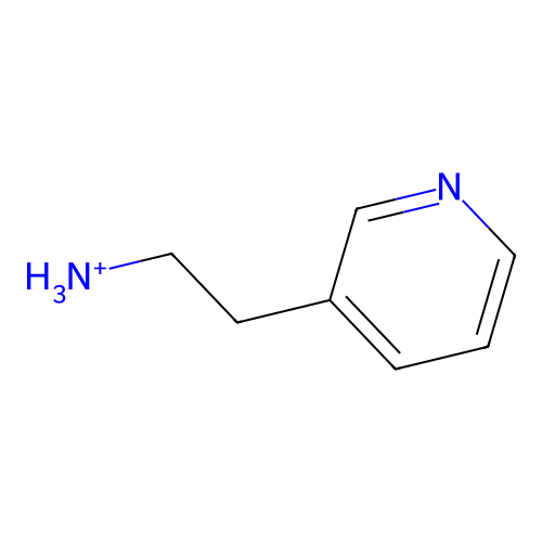 2-Pyridin-3-ylethylazanium structure