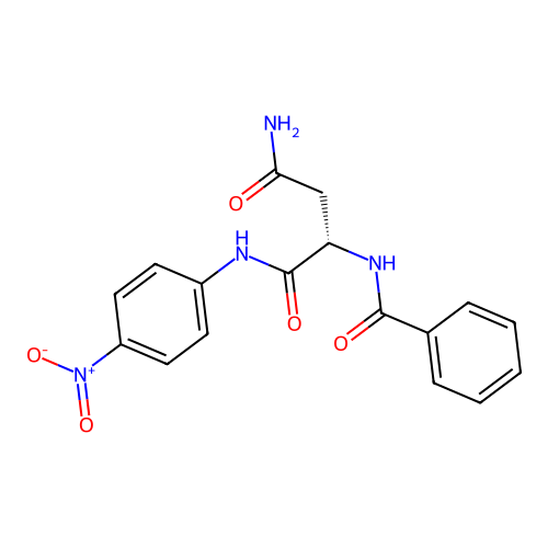 Nalpha-Benzoyl-L-asparagine 4-nitroanilide structure
