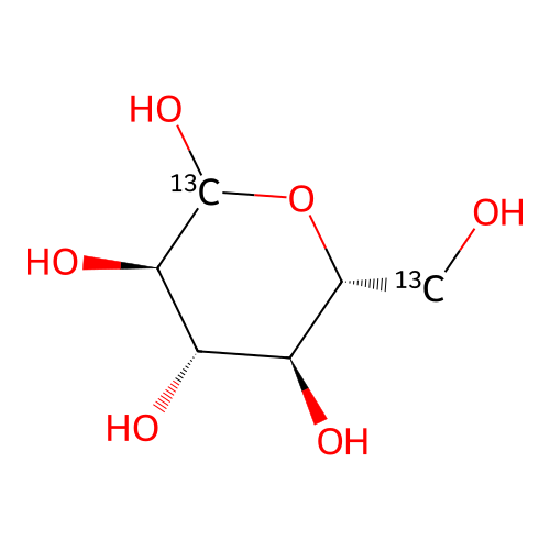 (3R,4S,5S,6R)-6-(hydroxy(113C)methyl)(213C)oxane-2,3,4,5-tetrol structure