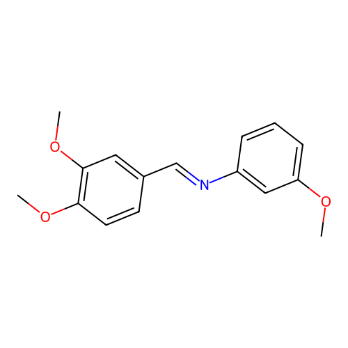 N-Veratrylidene-M-anisidine structure