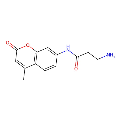 3-amino-N-(4-methyl-2-oxo-2H-chromen-7-yl)propanamide structure