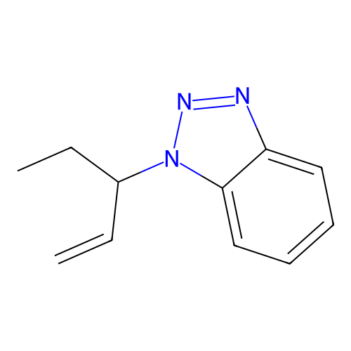 1-Pent-1-en-3-ylbenzotriazole structure