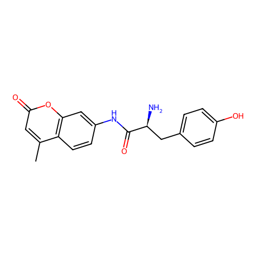 L-Tyrosine 7-amido-4-methylcoumarin structure