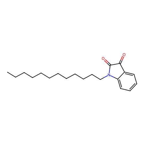 1-Dodecylindoline-2,3-dione structure