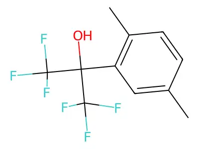 2-(2,5-Dimethylphenyl)-1,1,1,3,3,3-hexafluoropropan-2-ol structure