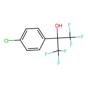 4-Chloro-(2-hydroxyhexafluoroisopropyl)benzene structure
