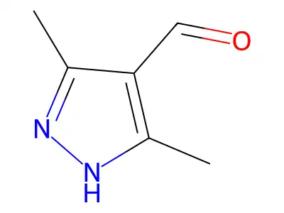 3,5-dimethyl-1H-pyrazole-4-carbaldehyde structure
