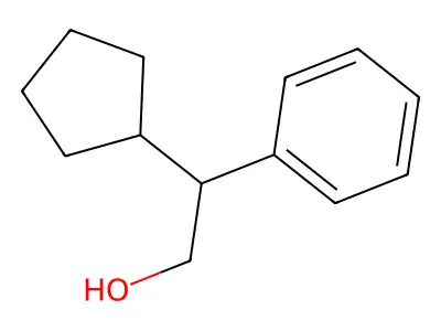 2-Cyclopentyl-2-phenylethan-1-ol structure